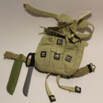 GI joe large backpack with jungle knife and sheath like new   B3