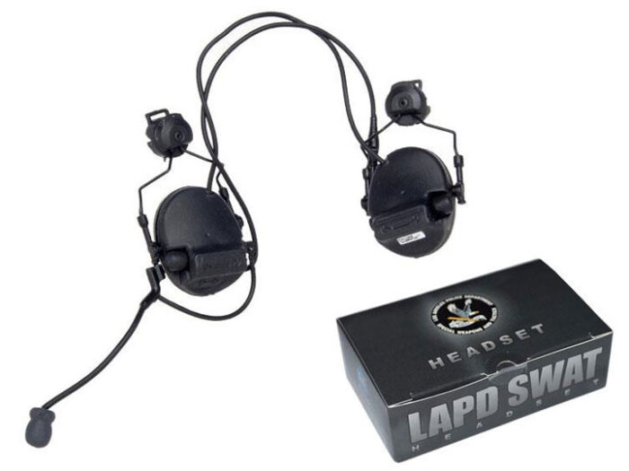 LAPD SWAT Assaulter Driver Headset 1/6 Scale Set BY DID