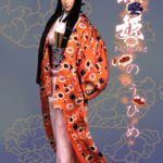 i8-C003A i8TOYS 1/6 Nohime Clothing Orange Uchikake Set Female Figure Accessories with head sculpt