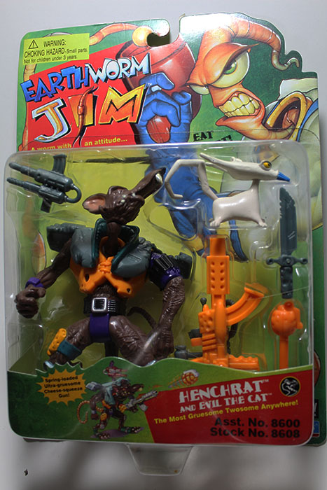 Earthworm Jim Bob & #4 Action Figures 1994 Playmate for sale online