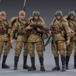 WWII Soviet Infantry 1/18 Scale Figures Five-Pack BY JOY TOY