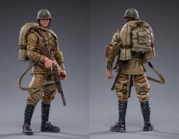 WWII Soviet Infantry 1/18 Scale Figures Five-Pack BY JOY TOY - Image 9