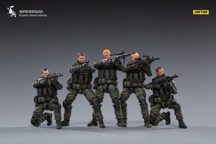 Russian Naval Infantry 1/18 Scale Figures Five-Pack BY JOY TOY - Image 5