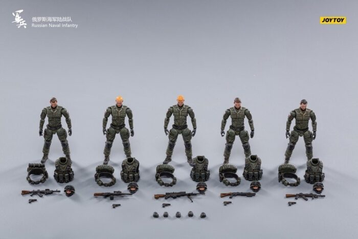 Russian Naval Infantry 1/18 Scale Figures Five-Pack BY JOY TOY - Image 13