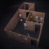 Shoot House 1/6 Scale Diorama Assembly Kit BY MINI TIMES - Image 2