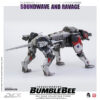 Soundwave & Ravage Collectible Figure by Threezero DLX Scale  Die-Cast Metal  Bumblebee Movie - Image 2