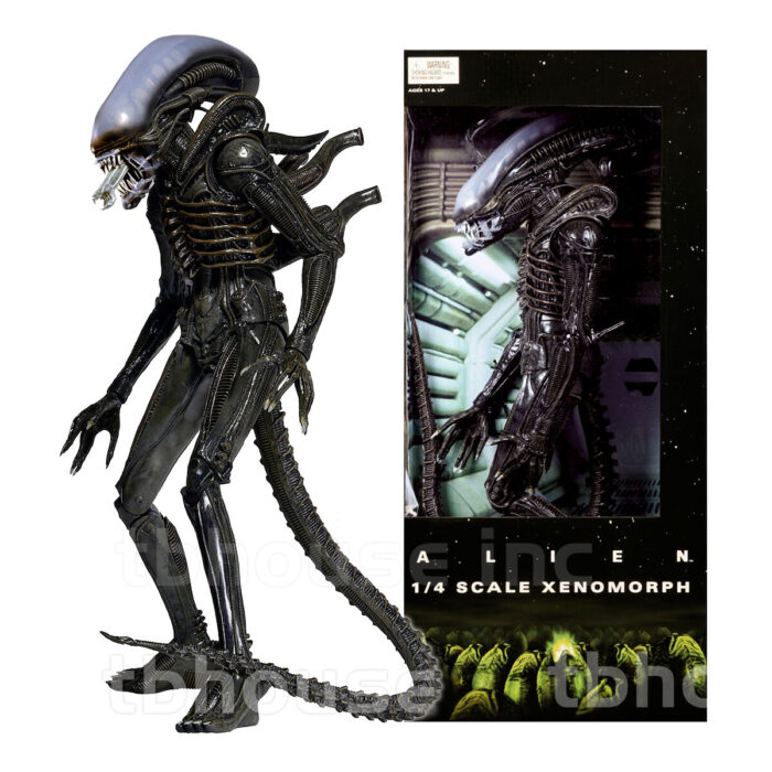 22" ALIEN figure 1/4 SCALE XENOMORPH 1979 big chap OPEN MOUTH VERS aliens NECA