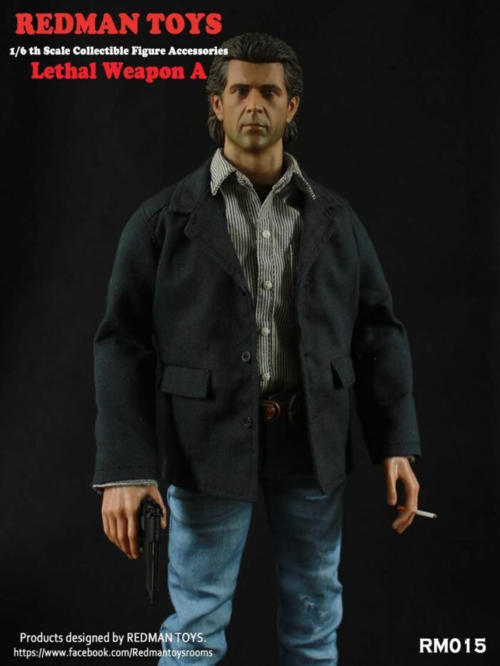 REDMAN TOYS RM015 1/6 Lethal Weapon Mel Gibson Head Sculpt & Clothes Set