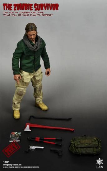 Rare 1/6 Scale 18001 ZEKE The Zombie Survivor for 12 inch Figures