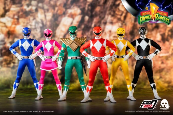Mighty Morphin Power Rangers FigZero Core Rangers & Green Ranger 1/6 Scale Figure 6-Pack BY THREEZERO - Image 2