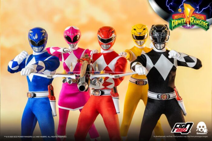 Mighty Morphin Power Rangers FigZero Core Rangers & Green Ranger 1/6 Scale Figure 6-Pack BY THREEZERO - Image 6