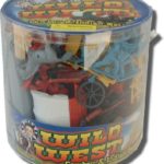 Westtern Plastic Cowboys & Indians Bucket Playset 42501 Over 100 PCS!