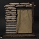 TRENCH DIORAMA SET B - WORLD WAR I - DID 1/6 SCALE FIGURE ACCESSORY