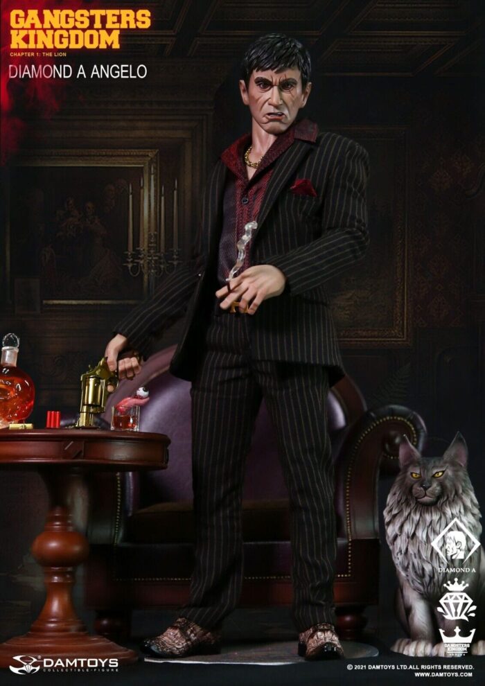 1:6 scale DamToys Gangster's Kingdom Diamond Angelo 12" Action Figure DAM-GK023 - Image 2