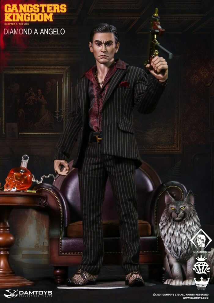 1:6 scale DamToys Gangster's Kingdom Diamond Angelo 12" Action Figure DAM-GK023 - Image 3