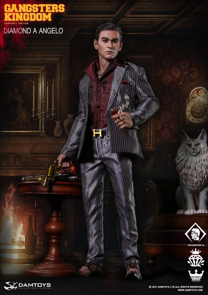 1:6 scale DamToys Gangster's Kingdom Diamond Angelo 12" Action Figure DAM-GK023 - Image 10