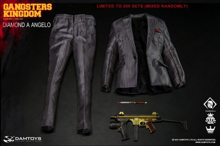 1:6 scale DamToys Gangster's Kingdom Diamond Angelo 12" Action Figure DAM-GK023 - Image 12