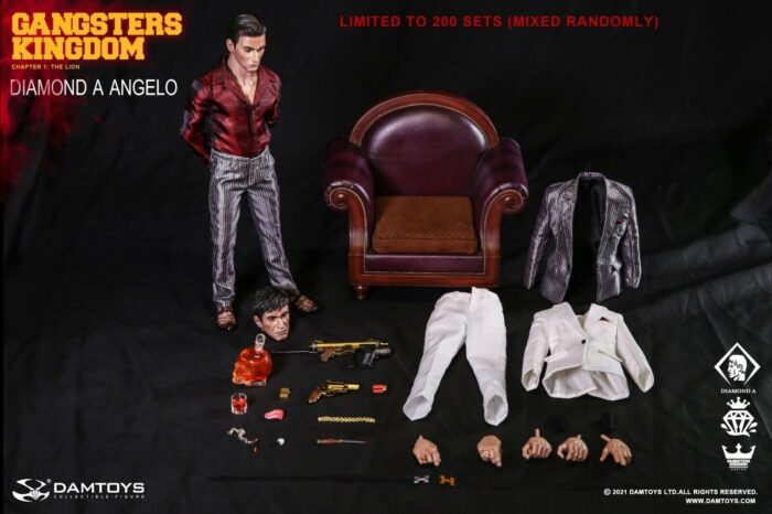 1:6 scale DamToys Gangster's Kingdom Diamond Angelo 12" Action Figure DAM-GK023 - Image 13