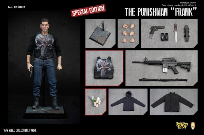 Hero Toy X Facepool  special edition The Punishman Frank Version B 1/6 Scale Action Figure FP-008B Punisher Frank Castle - Image 12
