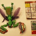 Vintage Transformers Beast Wars Manterror Complete Praying Mantis with card back and instructions