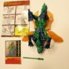 Vintage Transformers Beast Wars Sky Shadow Complete Fuzors  with card back and instructions - Image 2
