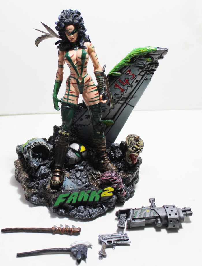 Heavy Metal FAKK 2 Julie Strain 6" Action Figure diorama  F10