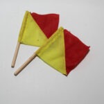 Pair of gi joe signaling flags loose