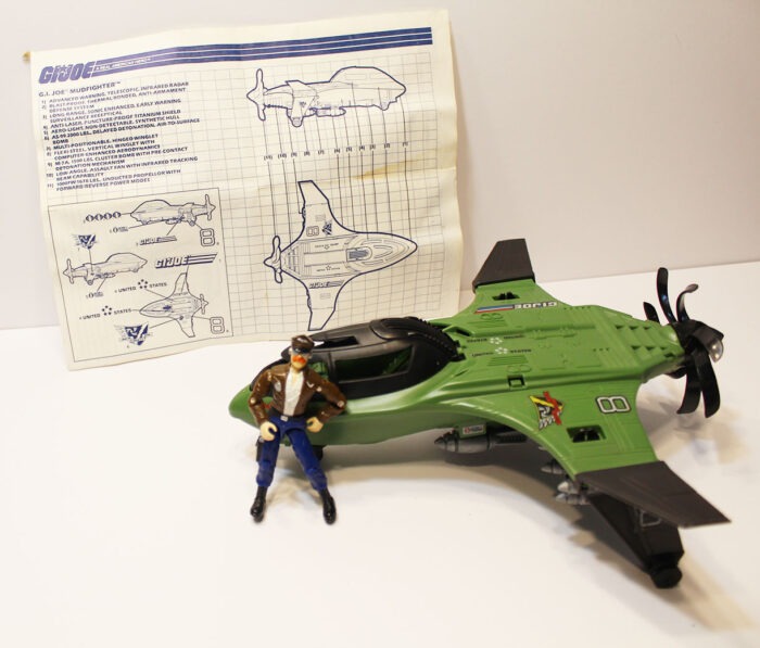 1989 GI JOE MUDFIGHTER w/ Dogfight and blueprint