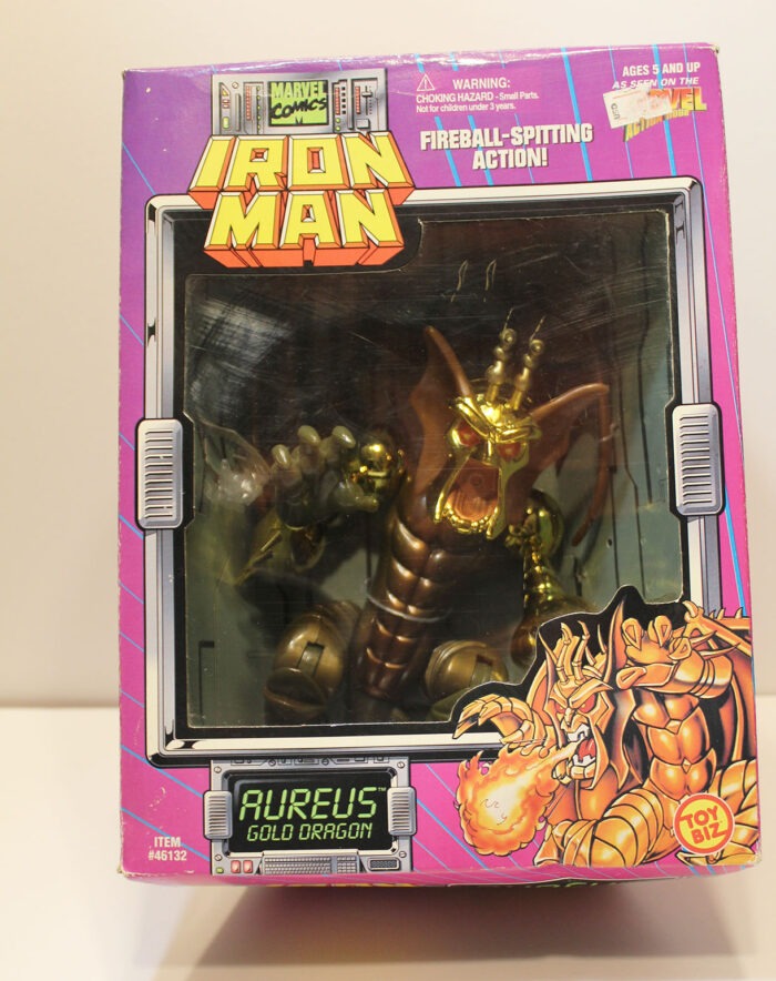 Marvel Comics 1995 Iron Man Aureus Gold Dragon w/box