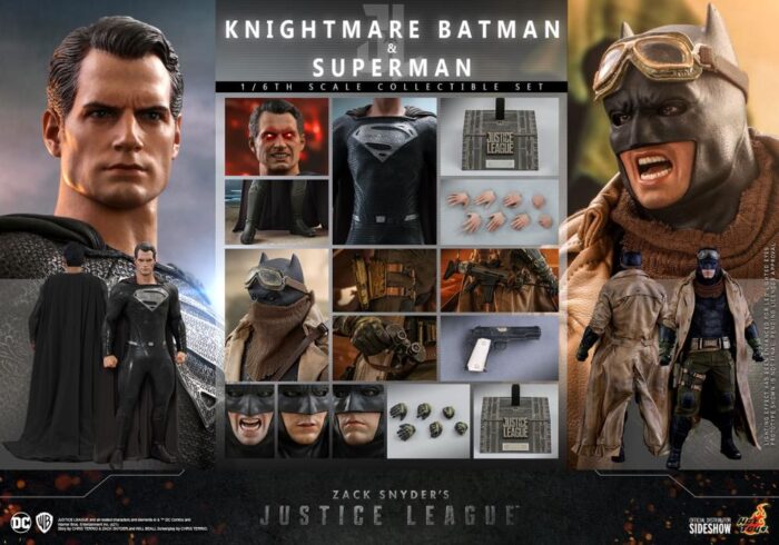 Zack Snyder’s Justice League TMS038 Batman (Knightmare) and Superman (Black Suit) 1/6 Scale Collectible Figure Set HOT TOYS - Image 28