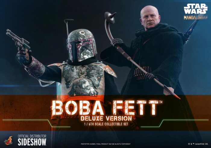 The Mandalorian TMS034 Deluxe Boba Fett 1/6th Scale Collectible Figure Set BY HOT TOYS ( 2 figures ) - Image 2