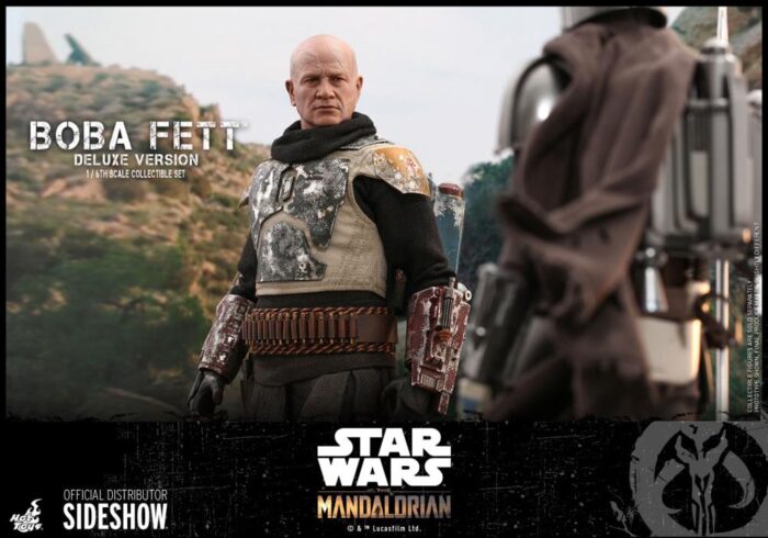 The Mandalorian TMS034 Deluxe Boba Fett 1/6th Scale Collectible Figure Set BY HOT TOYS ( 2 figures ) - Image 12