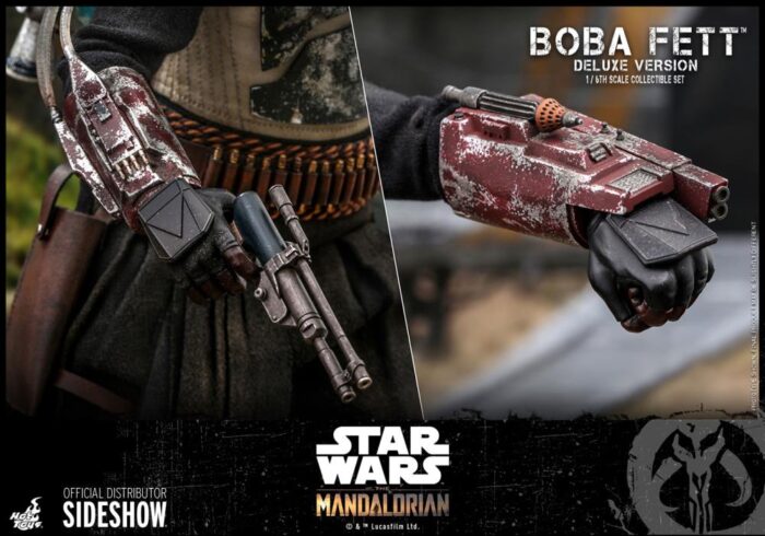 The Mandalorian TMS034 Deluxe Boba Fett 1/6th Scale Collectible Figure Set BY HOT TOYS ( 2 figures ) - Image 16