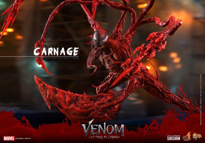 Venom: Let There Be Carnage MMS620 Carnage Deluxe 1/6 Scale Collectible Figure BY HOT TOYS - Image 9