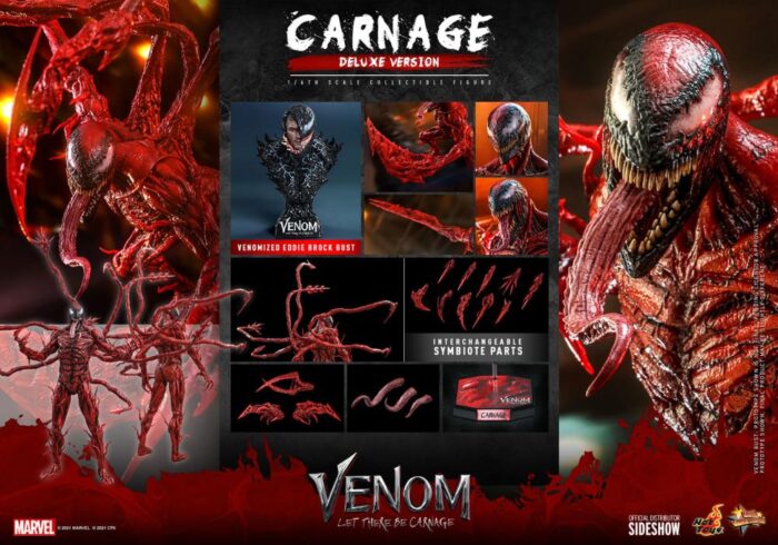 Venom: Let There Be Carnage MMS620 Carnage Deluxe 1/6 Scale Collectible Figure BY HOT TOYS - Image 18