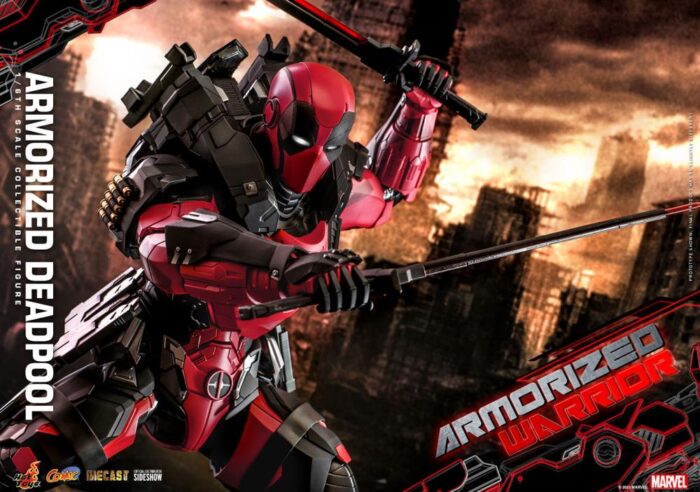 Marvel Comics CMS09D42 Armorized Deadpool 1/6th Scale Collectible Figure BY HOT TOYS - Image 9