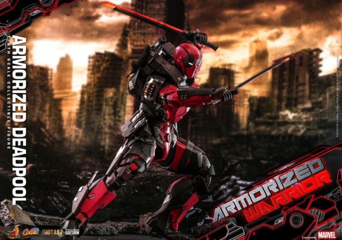 Marvel Comics CMS09D42 Armorized Deadpool 1/6th Scale Collectible Figure BY HOT TOYS - Image 11