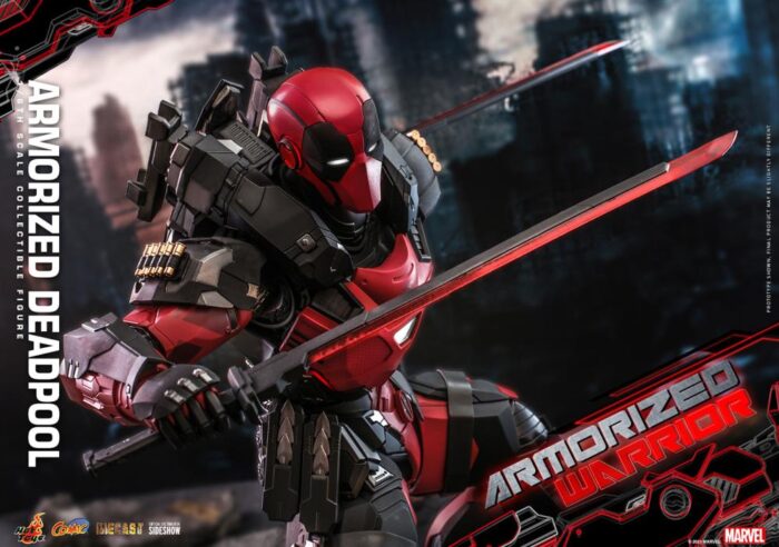 Marvel Comics CMS09D42 Armorized Deadpool 1/6th Scale Collectible Figure BY HOT TOYS - Image 14