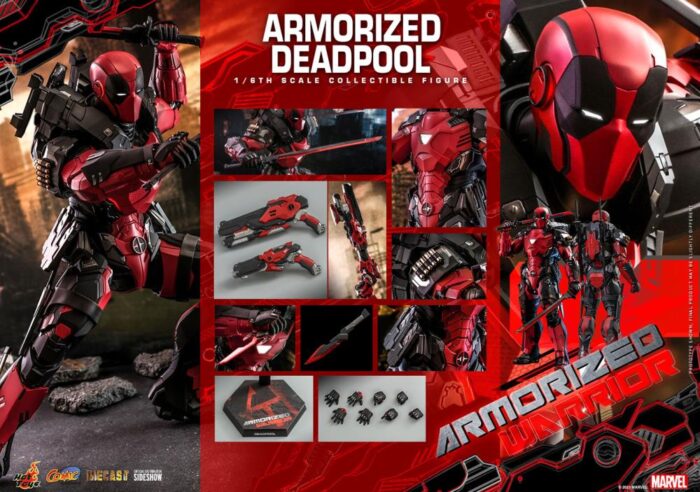 Marvel Comics CMS09D42 Armorized Deadpool 1/6th Scale Collectible Figure BY HOT TOYS - Image 17