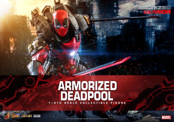 Marvel Comics CMS09D42 Armorized Deadpool 1/6th Scale Collectible Figure BY HOT TOYS - Image 2