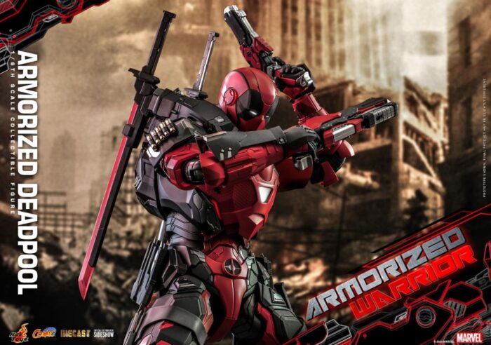 Marvel Comics CMS09D42 Armorized Deadpool 1/6th Scale Collectible Figure BY HOT TOYS - Image 6