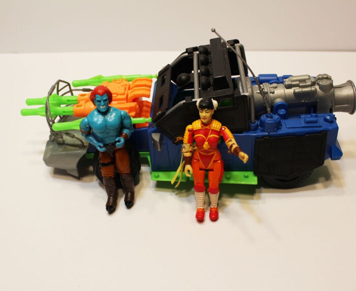 Beast Blaster W/ Blanka and Chun Li GI Joe Street Fighter 1993  T2