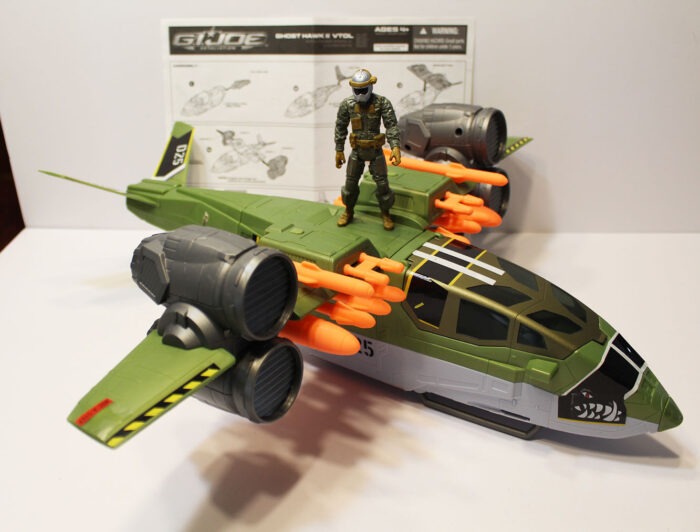 GI Joe Retaliation Ghost Hawk II VTOL with Conrad Duke Hauser Complete  T2