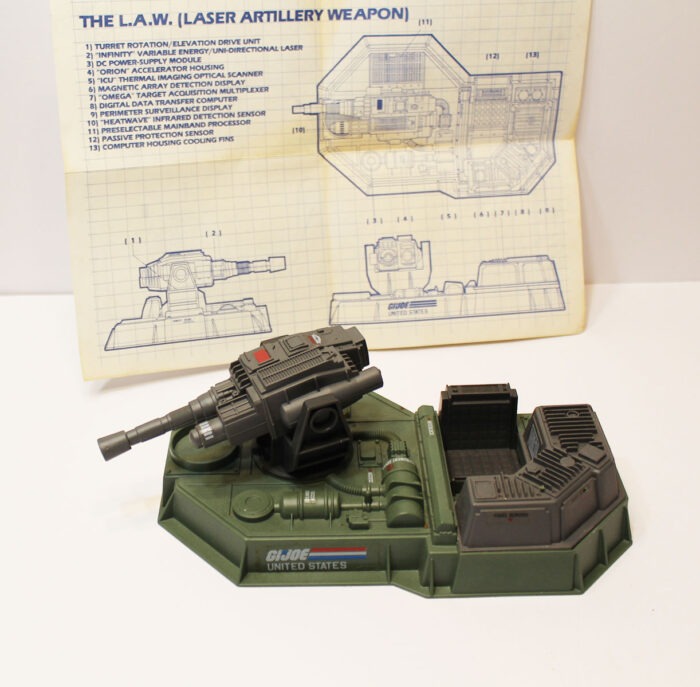 GI Joe L.A.W  Battle Station  1986 LAW  w/ blueprints  T2 - Image 2