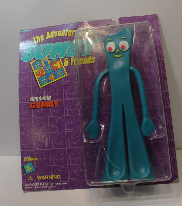 Large GUMBY ACTION FIGURE Bendable Rubber TOY 10 5/8” Prema Trendmasters