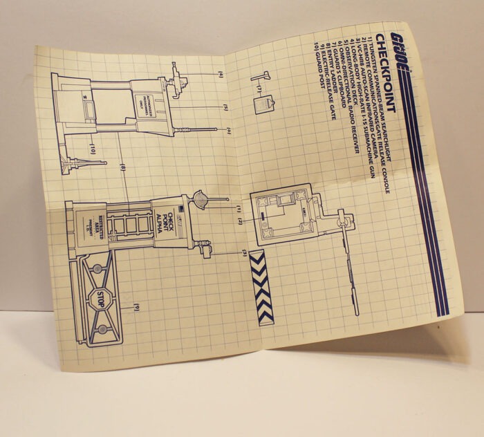 Check Point Alpha Station 1985 Gi Joe  COMPLETE w/ blueprints    T3 - Image 4