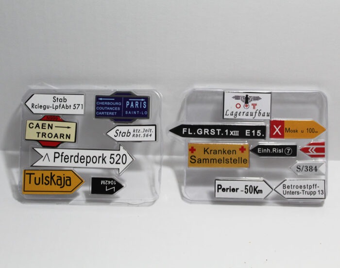 DiD set of 16 german military 1/6 road signs